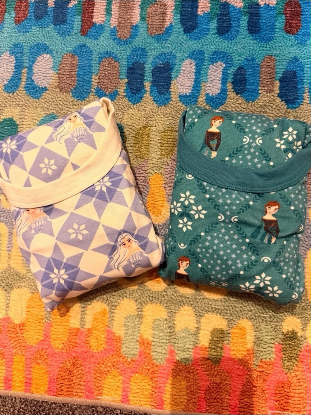 Hanna Andersson Girls' Pajama 2 Sets in Light Blue & Teal Size 160/14
